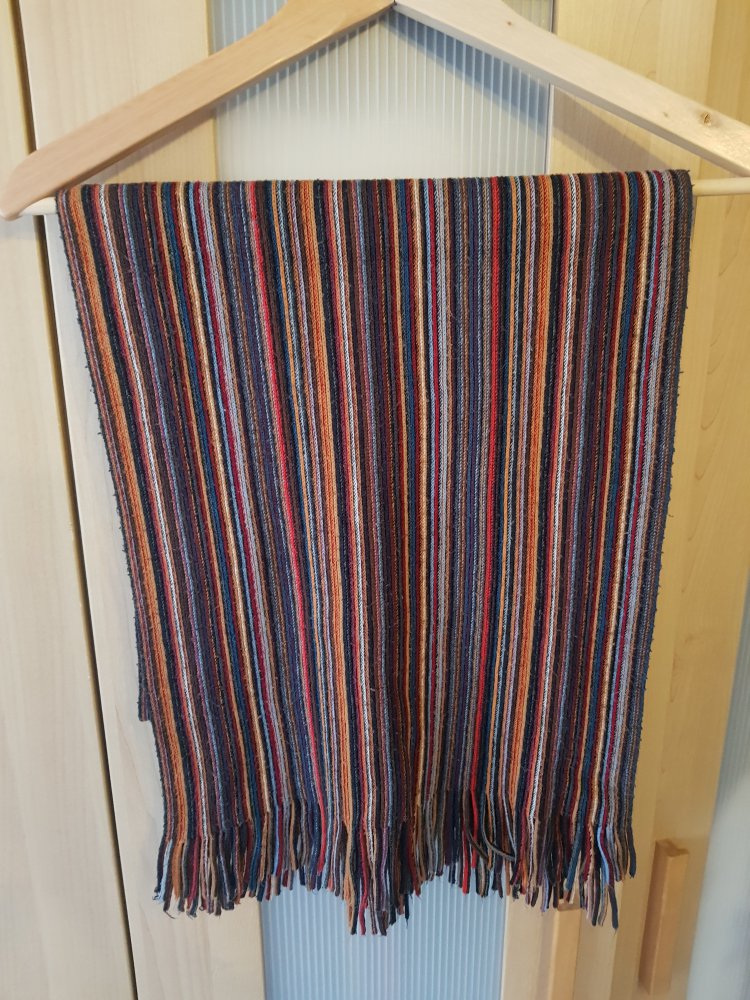 Warmer Strickschal Herbstfarben