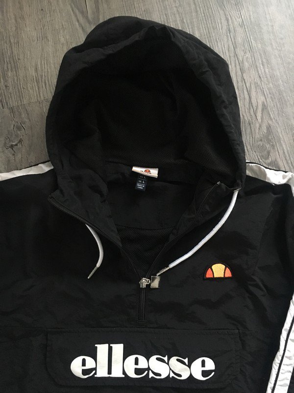 Ellesse Windbreaker Jacke schwarz Gr. L