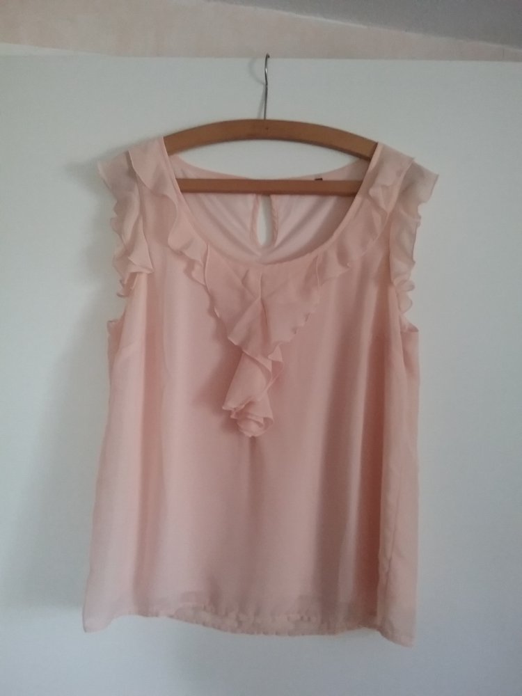 Bluse korallfarbig