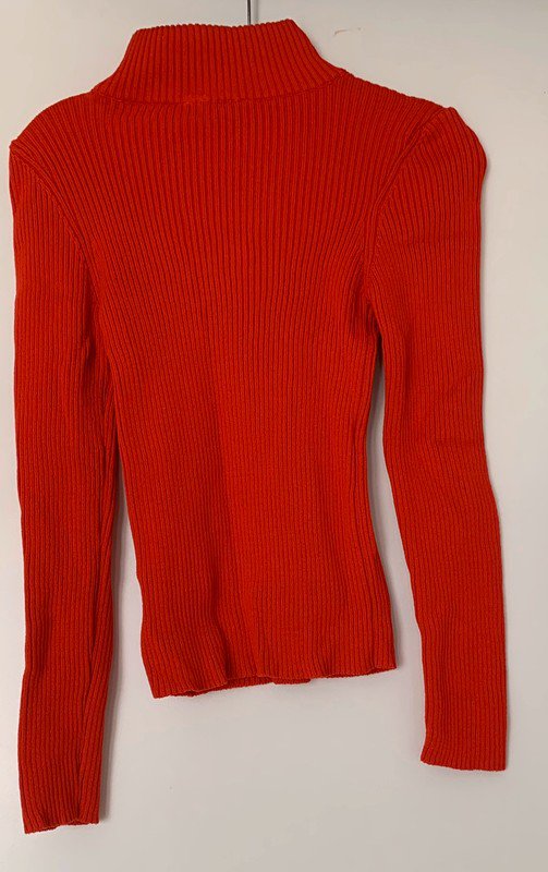 Roter Pullover mit Zipper von Topshop