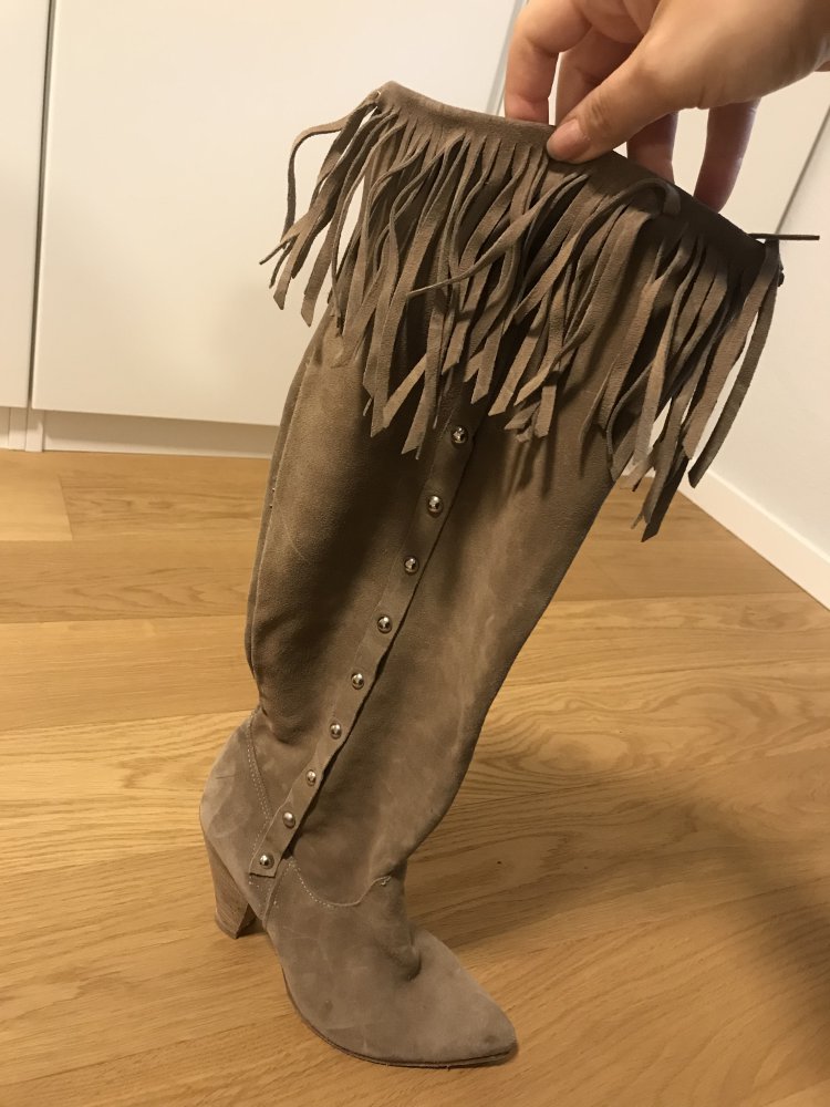 braune Leder Cowboy Stiefel