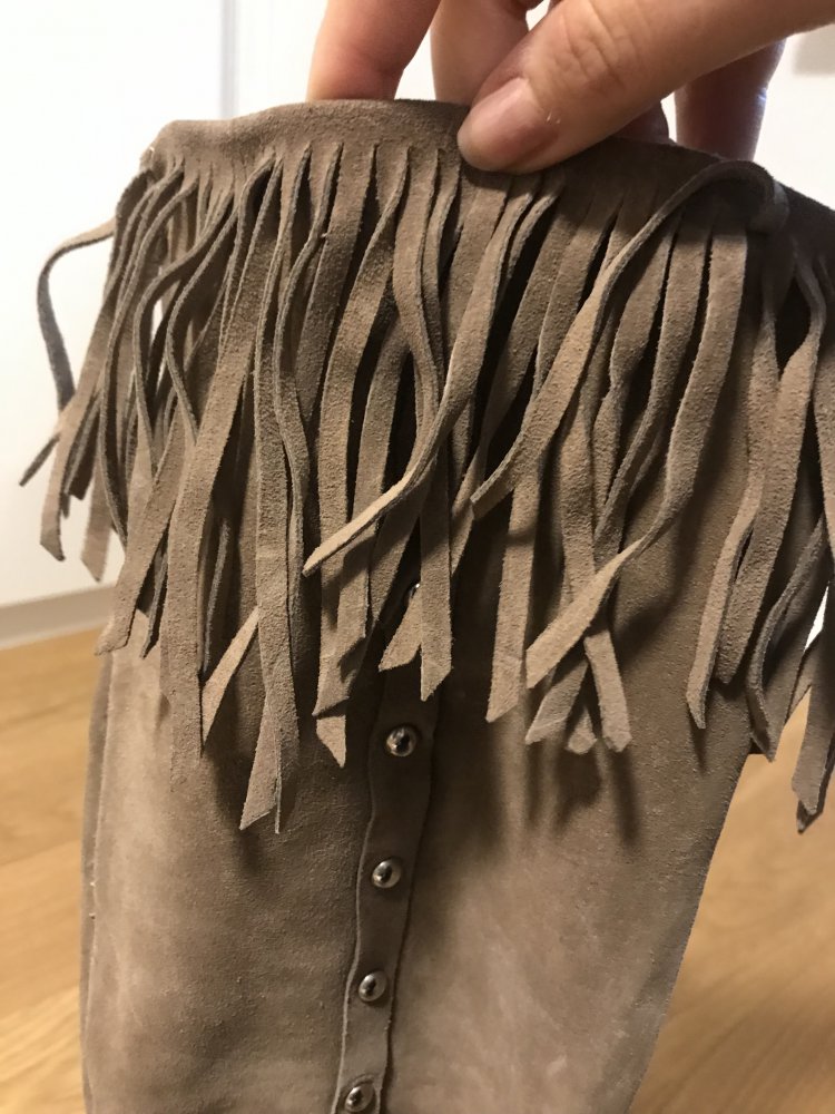 braune Leder Cowboy Stiefel