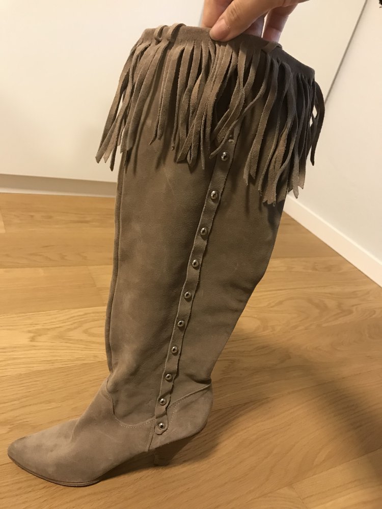 braune Leder Cowboy Stiefel