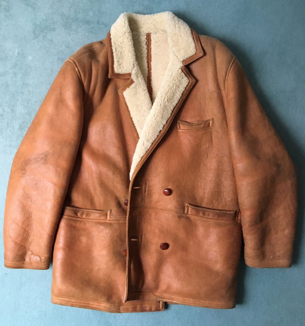 Ledermantel, Lederjacke, Lammfellfutter