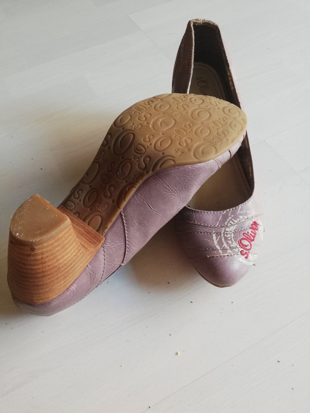 sOliver Schuhe Größe 41 fliederfarben / hell lila