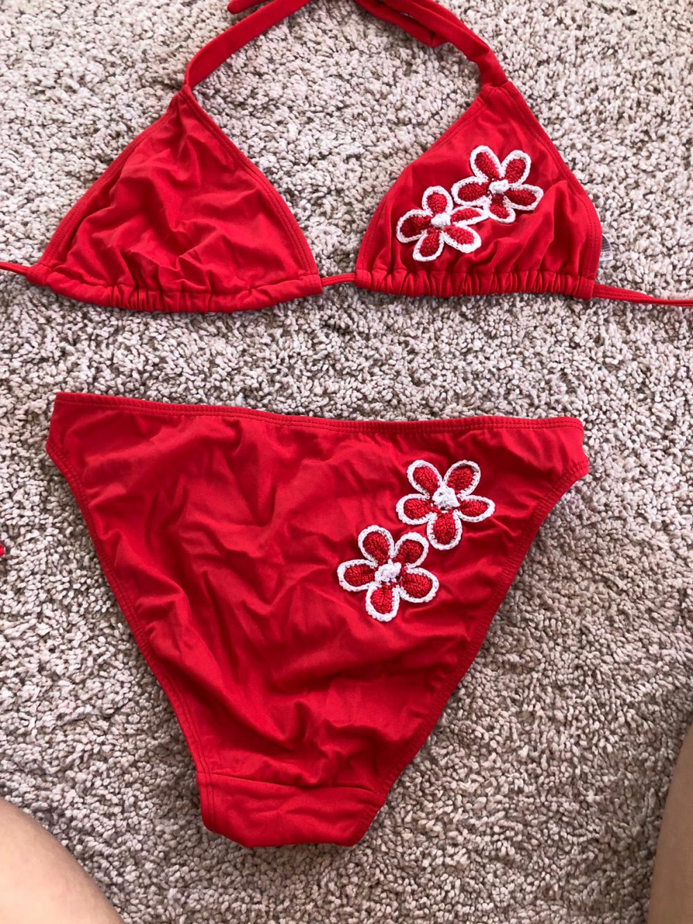 Triangel Bikini, rot 