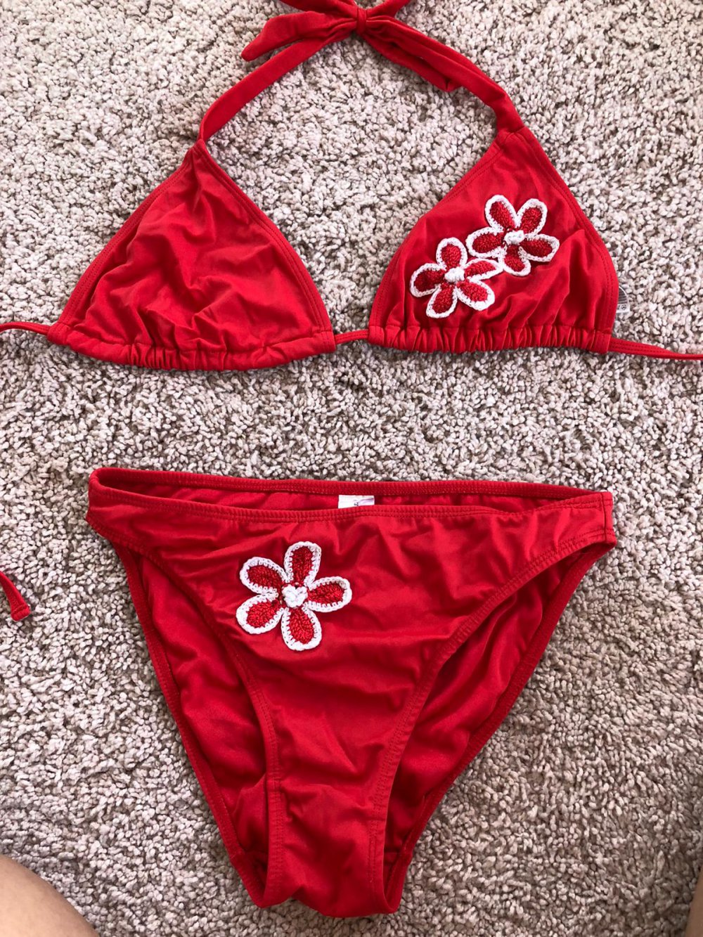 Triangel Bikini, rot 