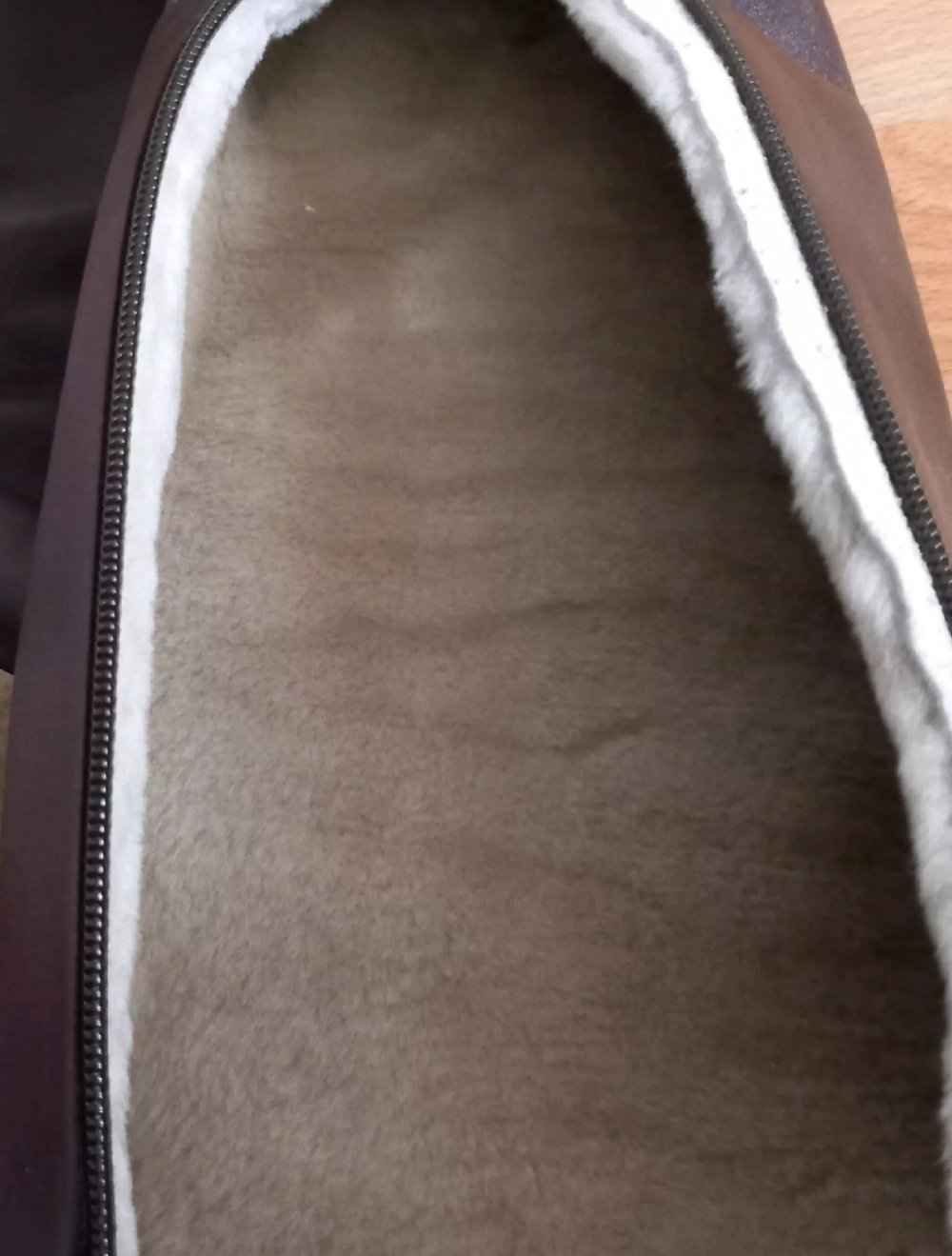 Lederschuh gefüttert