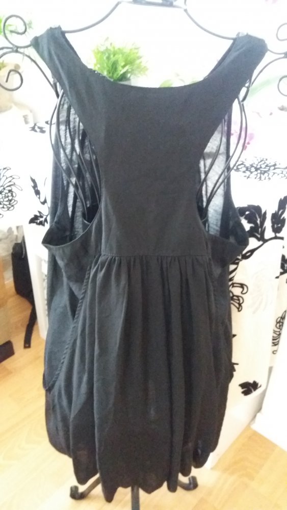 Paccio Damen schwarzes Blusentop Gr.M/L