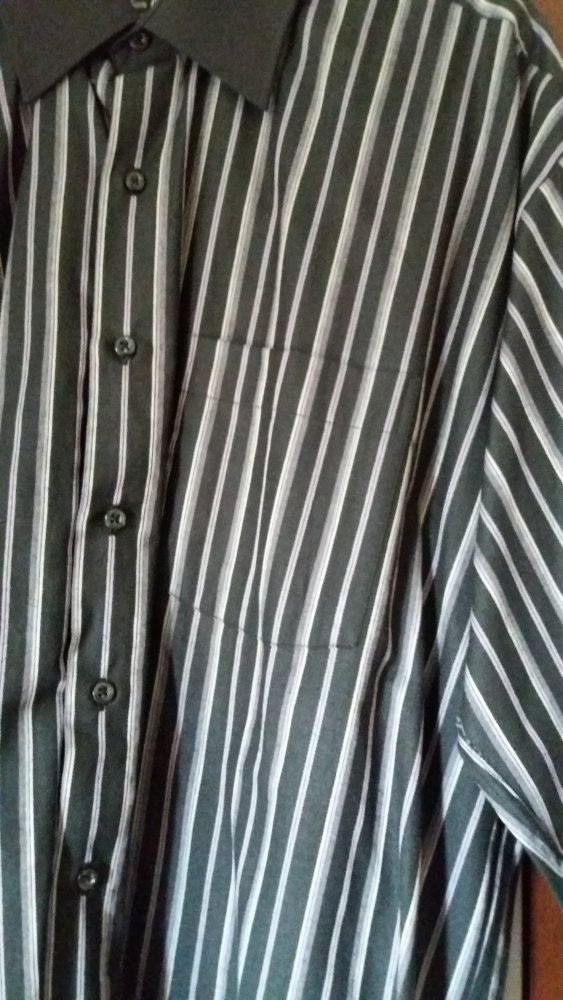 Canadian Country Herren schwarz-lila gestreiftes Hemd Gr.52-54