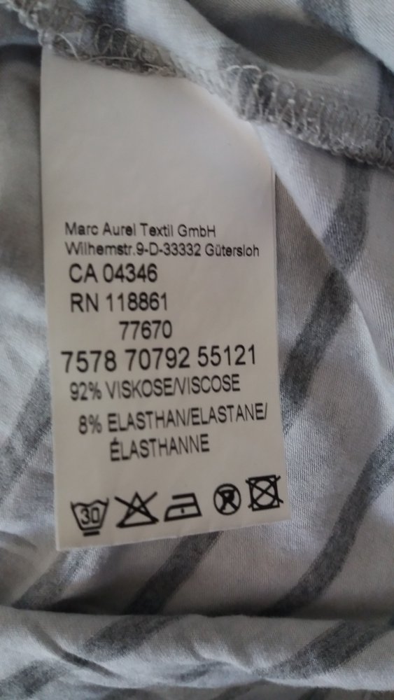 Marc Aurel graues-silber Top Gr.40