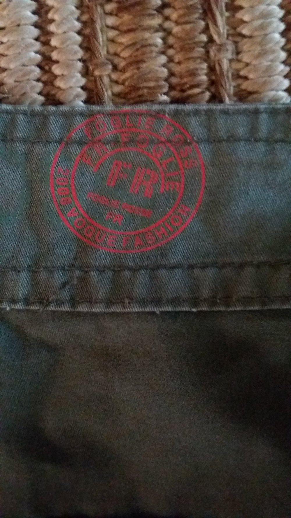 Foglie Rosse khaki Herrenshorts  Gr.48-50