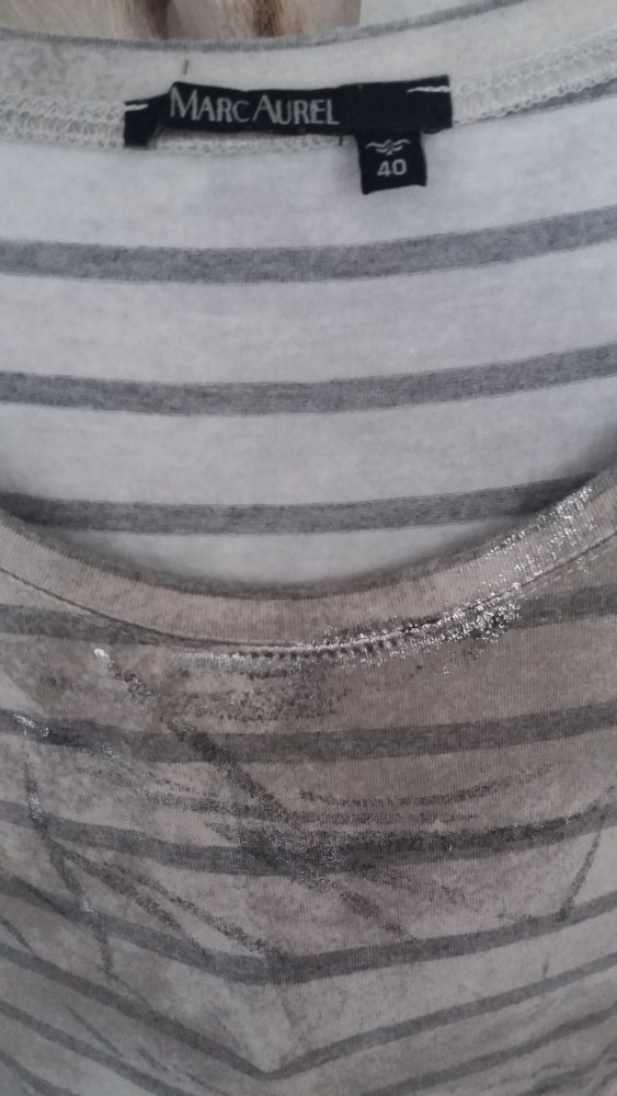 Marc Aurel graues-silber Top Gr.40