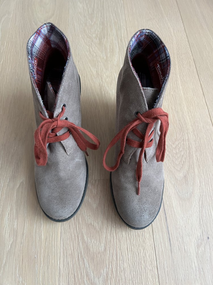 Tamaris Keilstiefletten in Wildlederoptik Größe 37