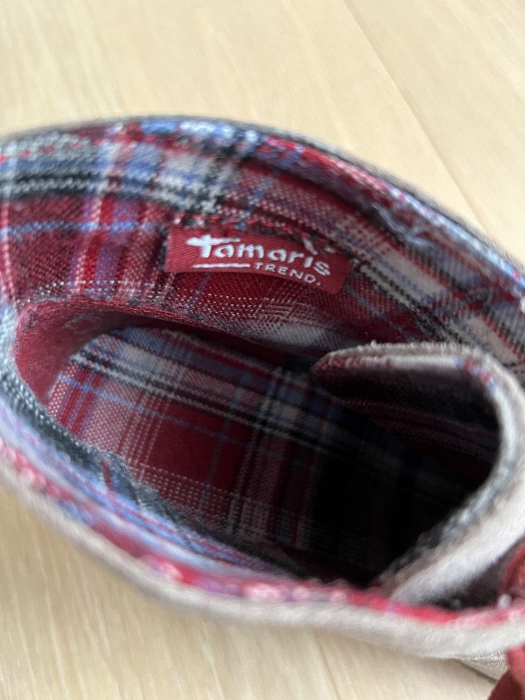 Tamaris Keilstiefletten in Wildlederoptik Größe 37