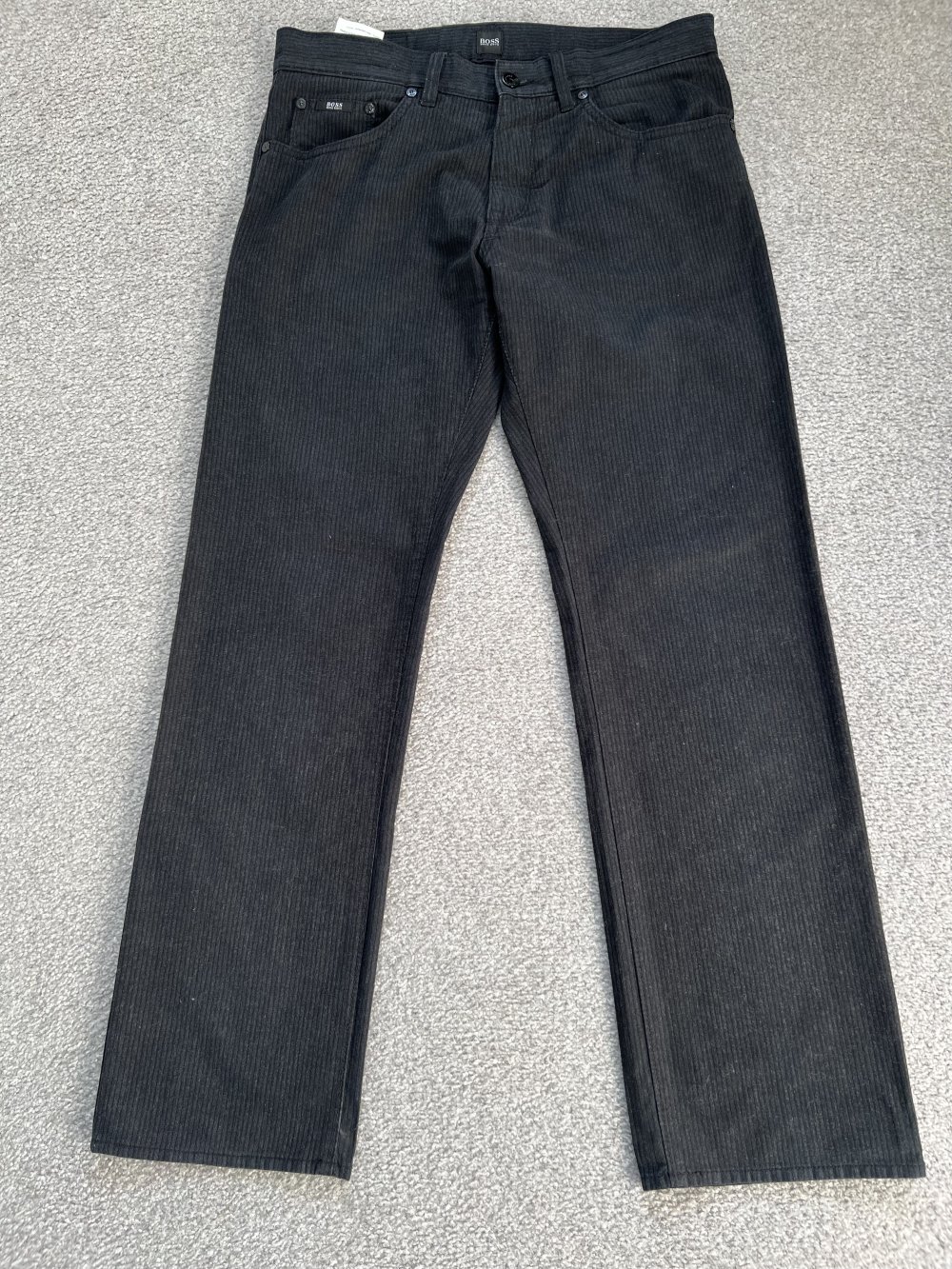 Herren Jeans Hugo Boss Maine Schwarz Größe 32/30