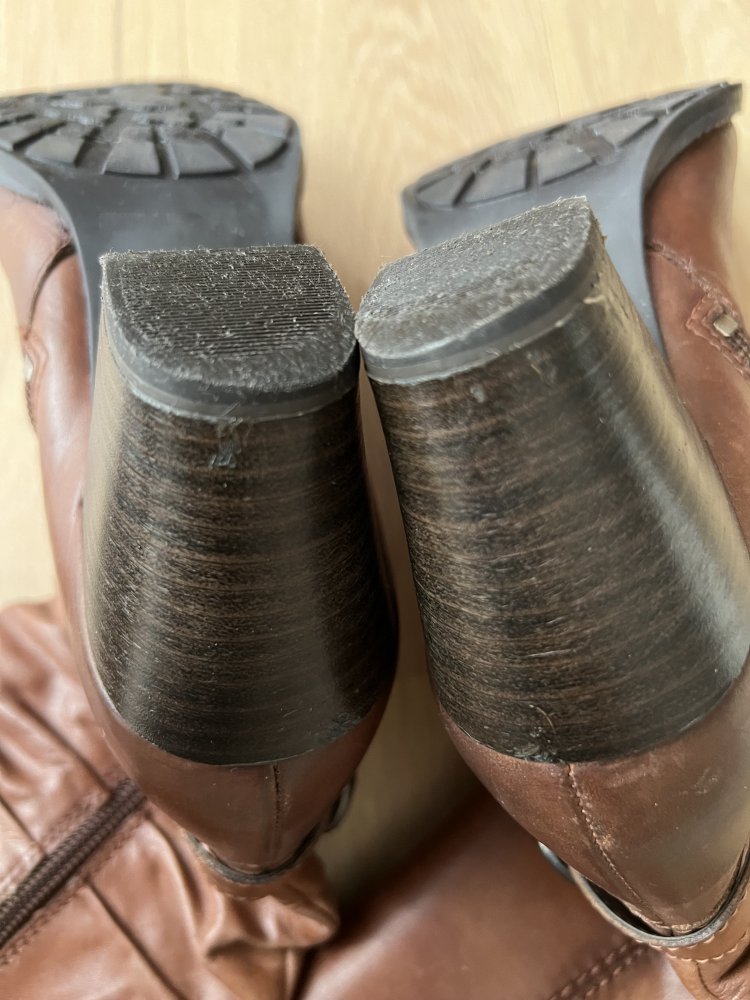 Tamaris Leder Stiefel Cognac Größe 37