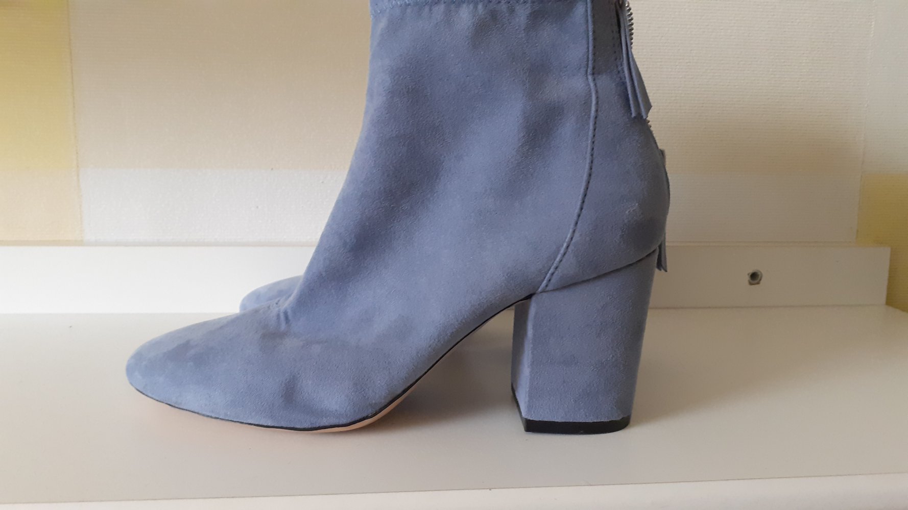 Stiefeletten hellblau damen mit absatz Clearance