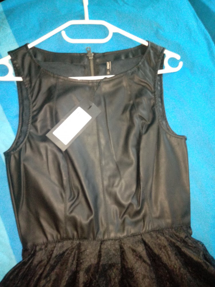 Only Kleid, Leder, Gr 36, neu mit Etikett