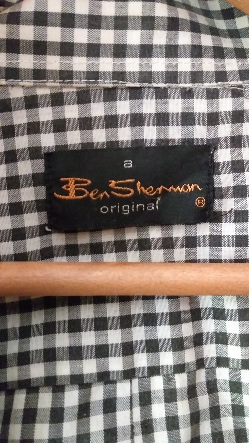 Ben Sherman langarm Hemd karriert-M- wie neu
