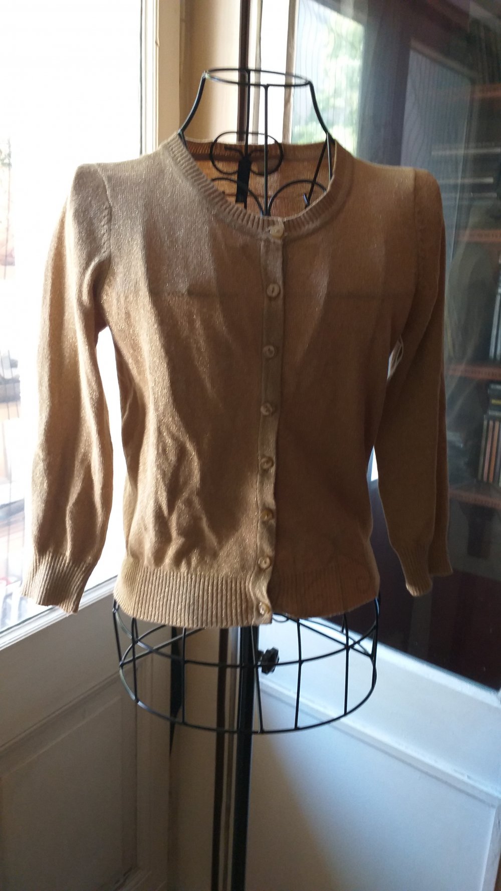 cropped goldener Cardigan S