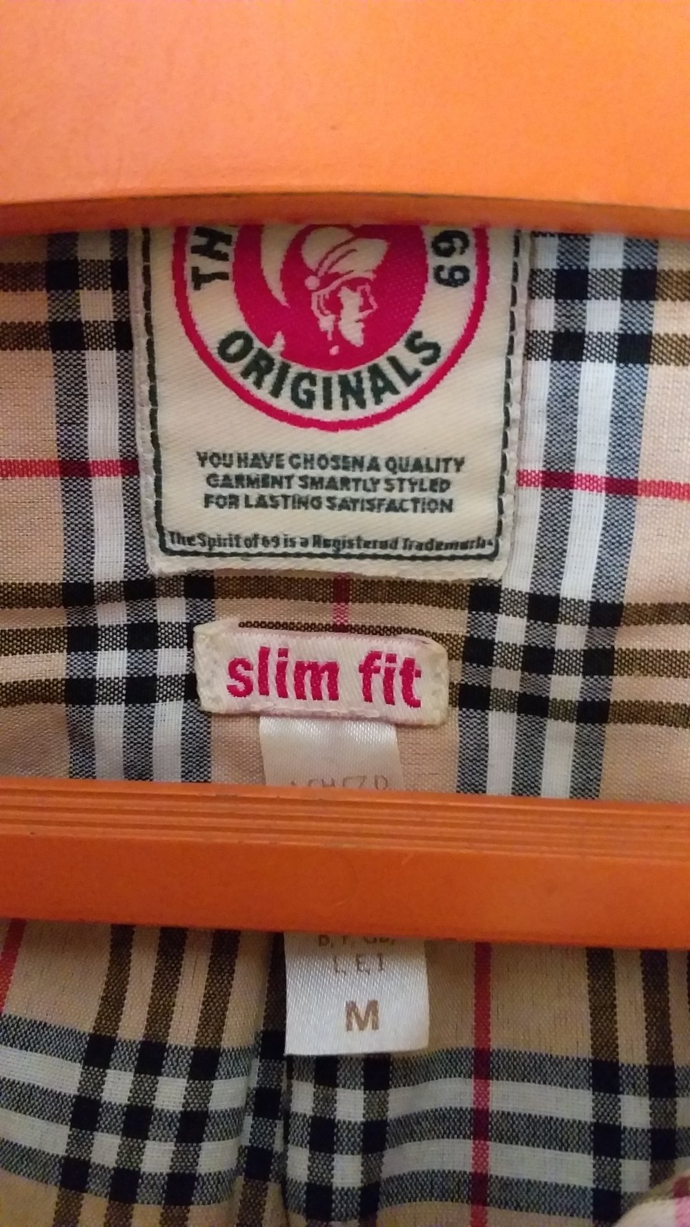 Spirit of 69-Karo kurzarm Hemd M