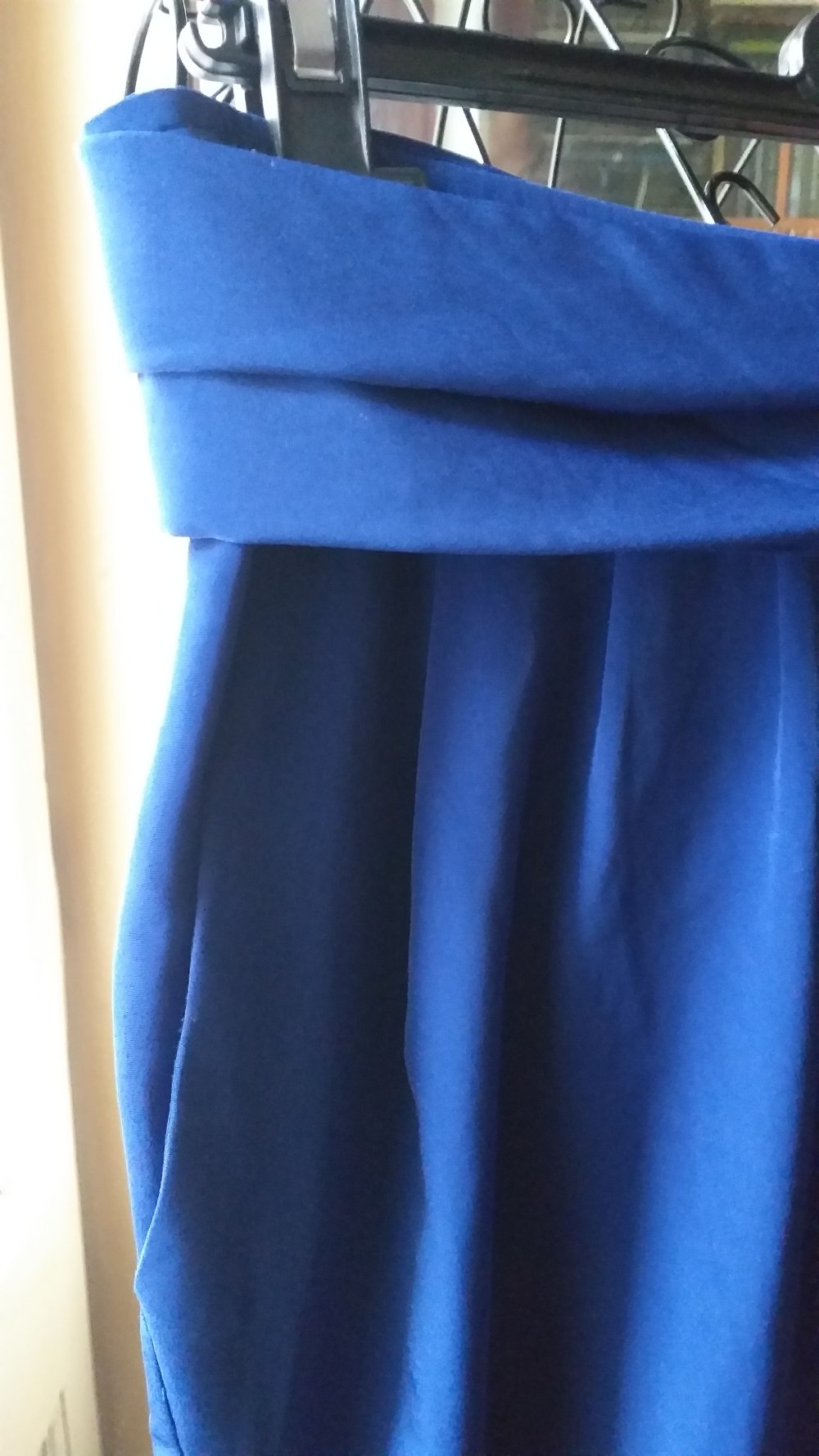 MNG Collection Bundfaltenhose blau L