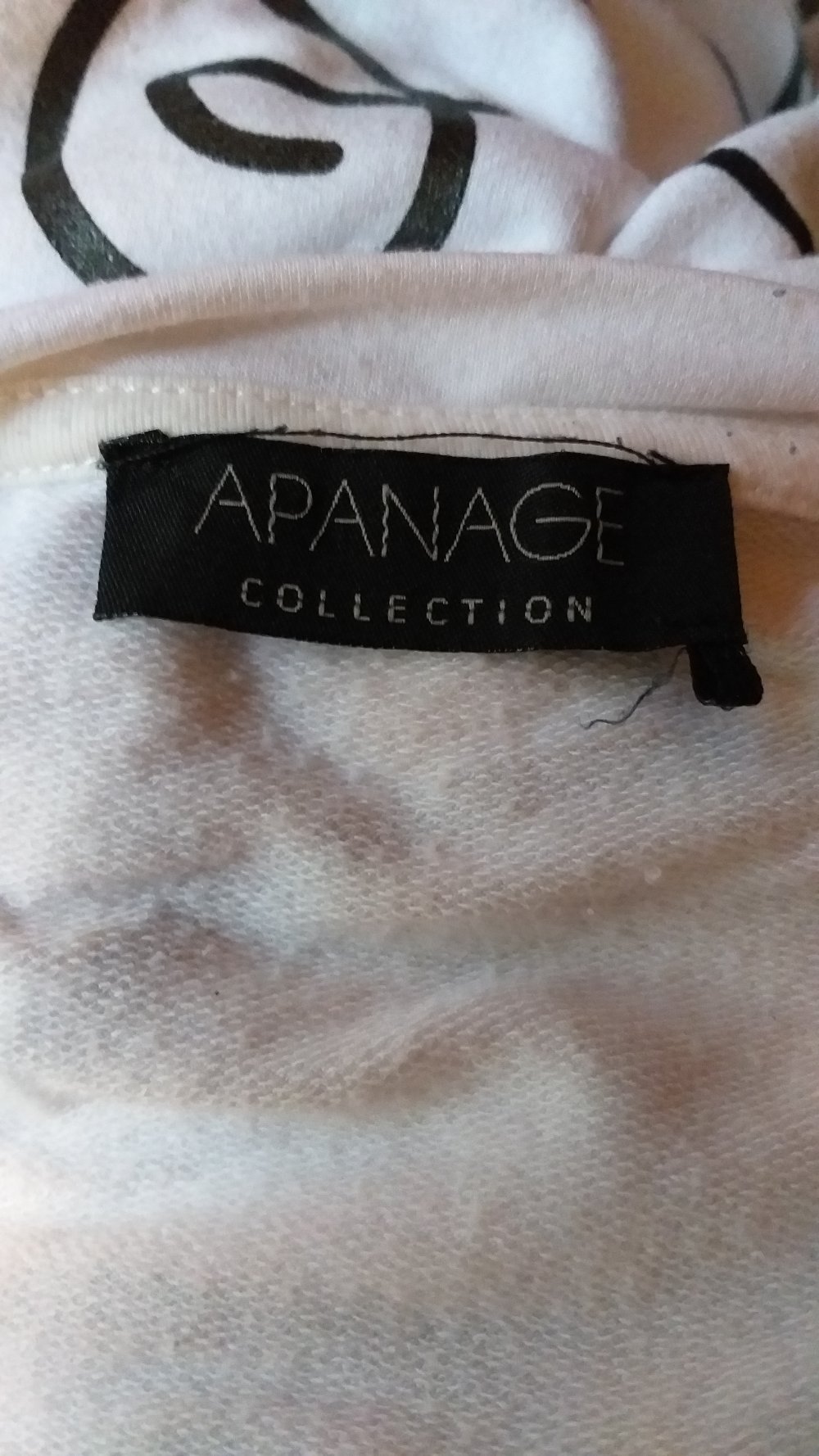Apanage Pullover Alloverprint schwarz/weiß Faces