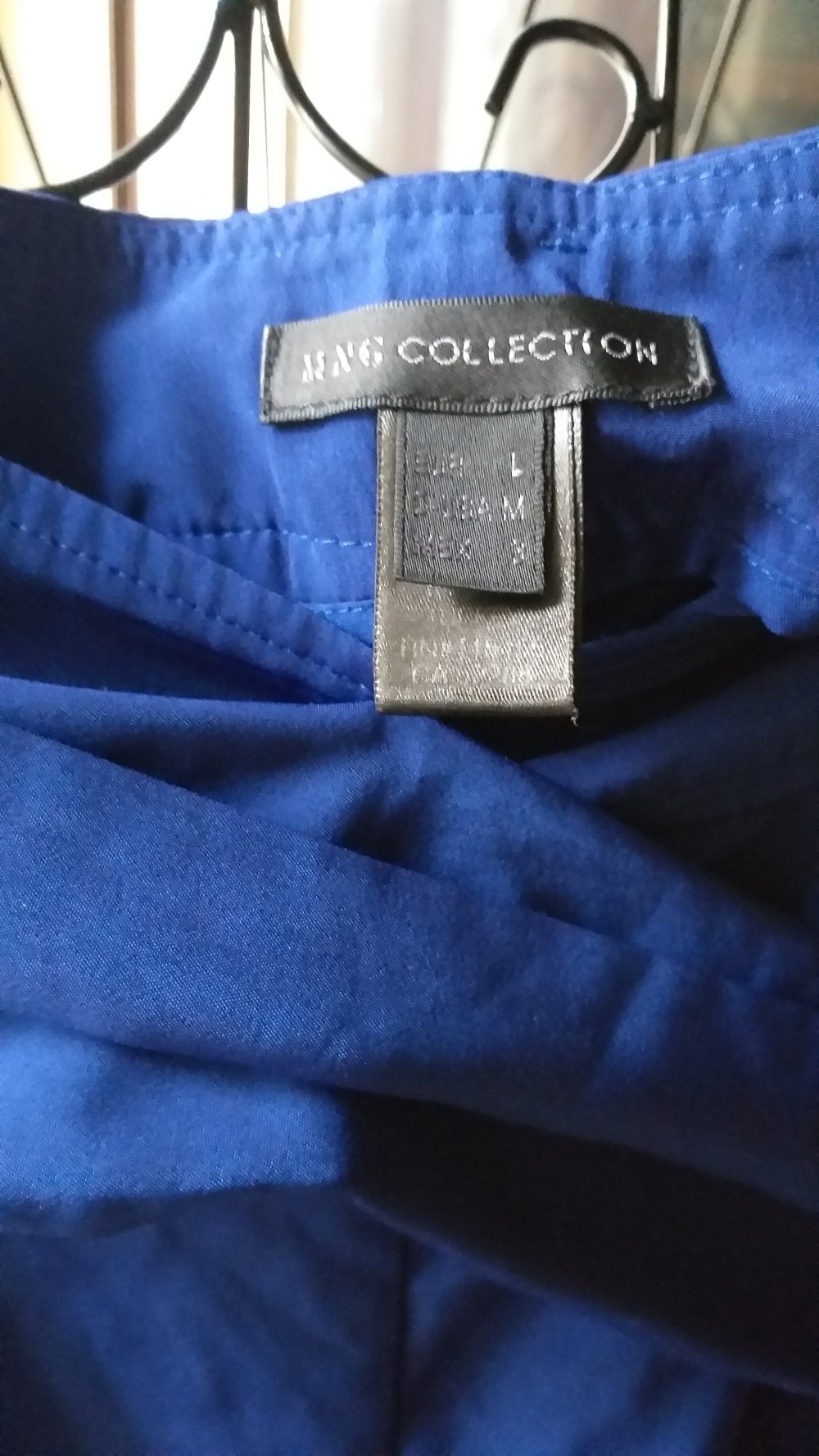 MNG Collection Bundfaltenhose blau L