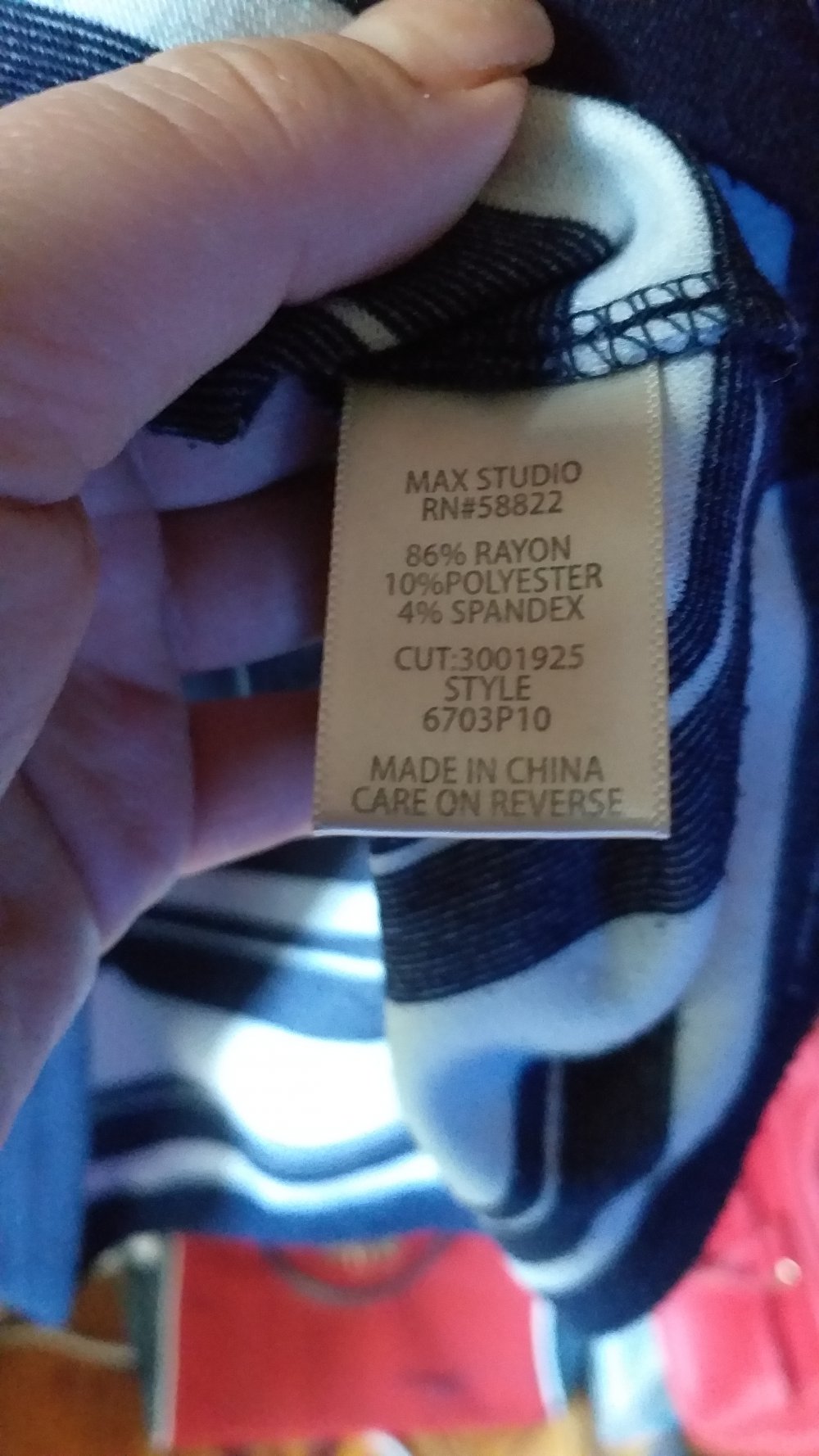 gestreifer wadenlanger Rock M