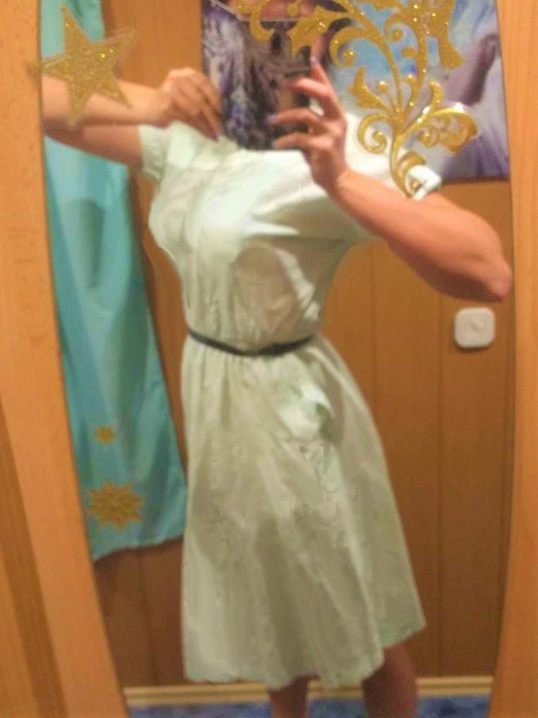 hübsches dünnes Sommerkleid minzgrün