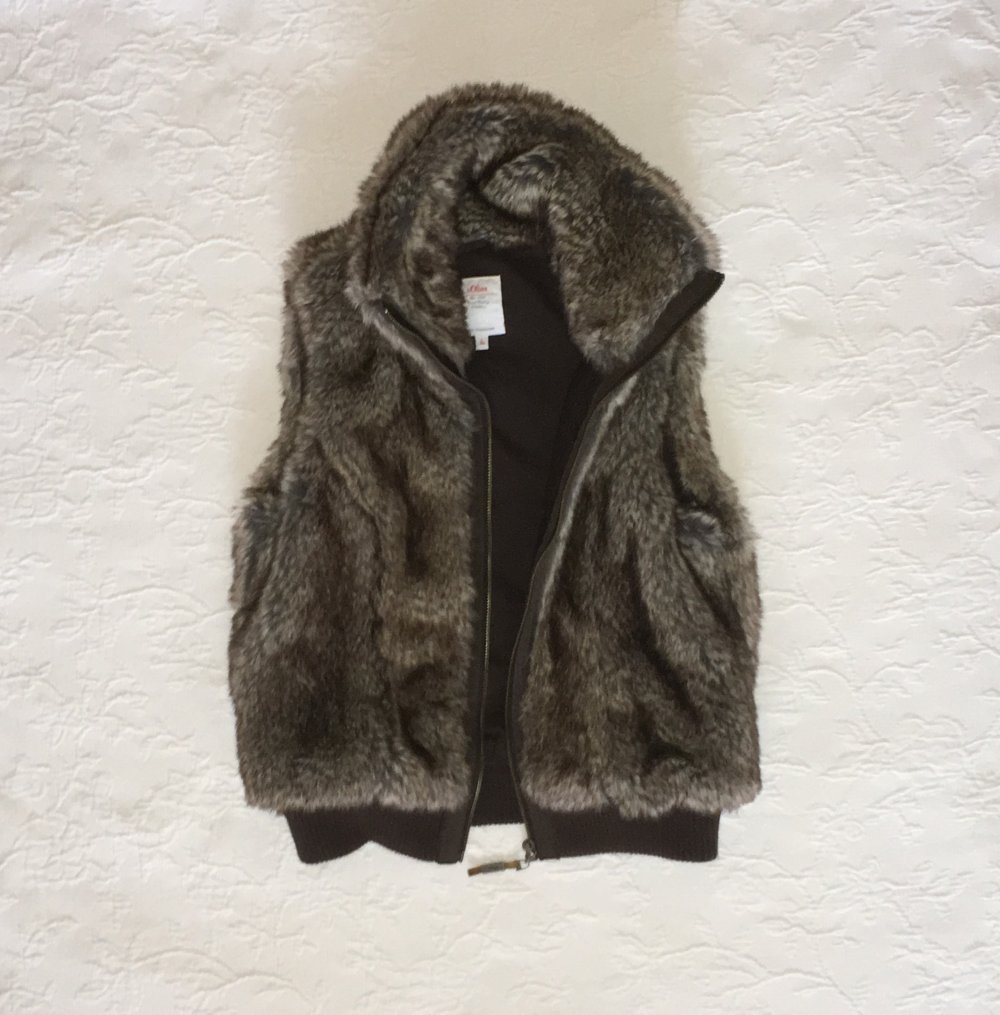 Kunstfell West braun weich und flauschig S.Oliver Gr. XS / 32