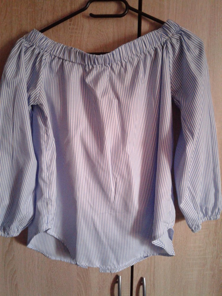 Bluse Gr. S Blau /Weiß
