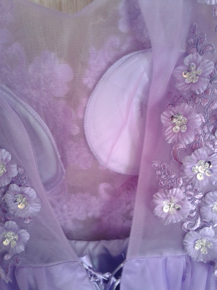 Süßes Prom Kurz Lila Kleid gr .42