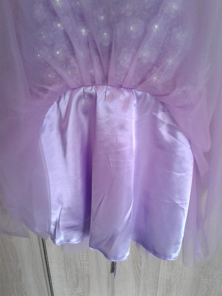 Süßes Prom Kurz Lila Kleid gr .42