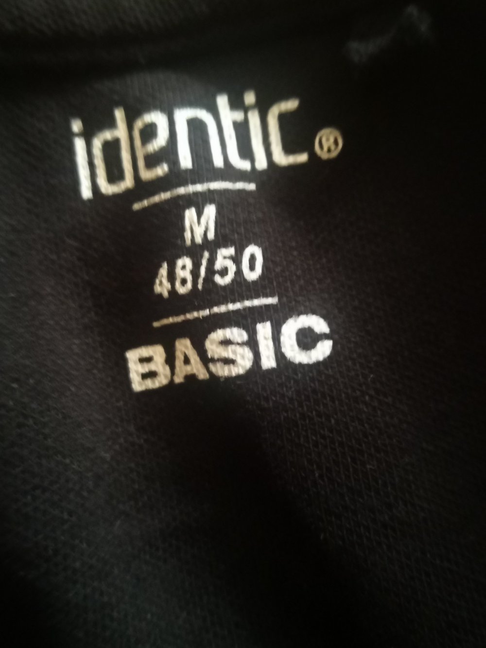 Schwarze Poloshirt  identic  Basic Gr M 48/50