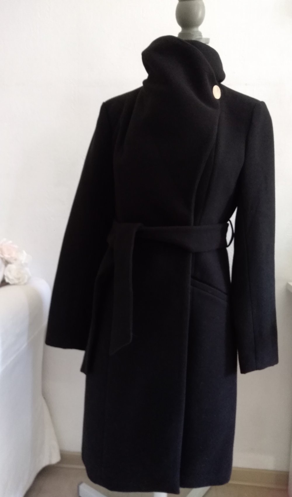 Damenmantel in schwarz Gr.36 neu