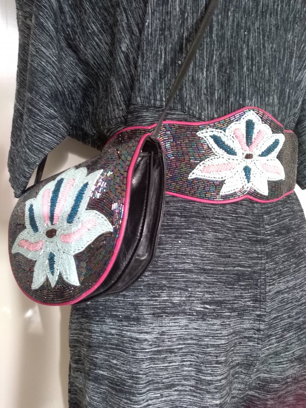 Set Handtasche mit Gürtel Unikat