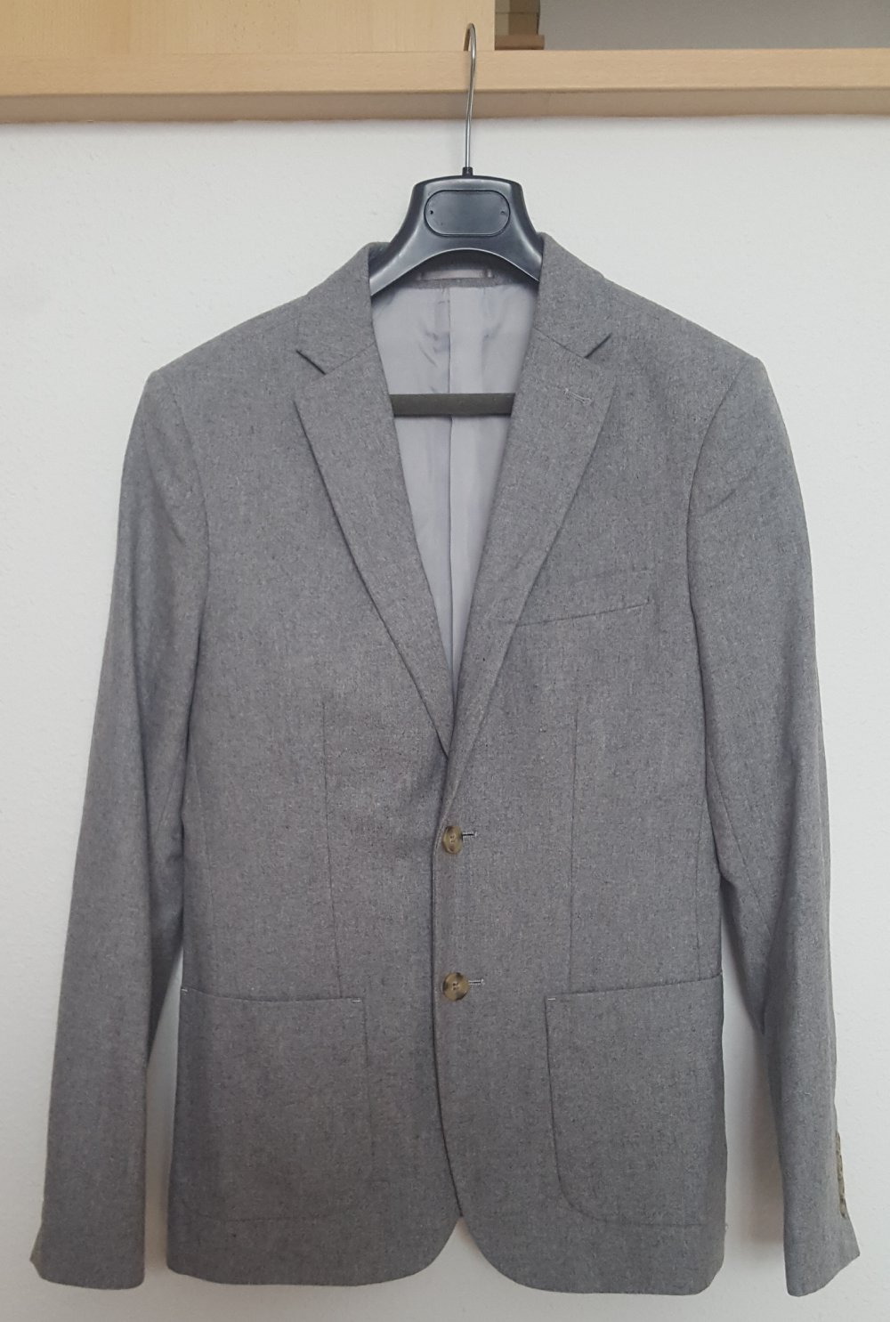 Schones Stylishes Sakko Jackett Blazer Anzugsakko Anzug Wolle Pier One Grau Herren 2 Innen 2 Aussentaschen Grosse 46 Neu Kleiderkorb De