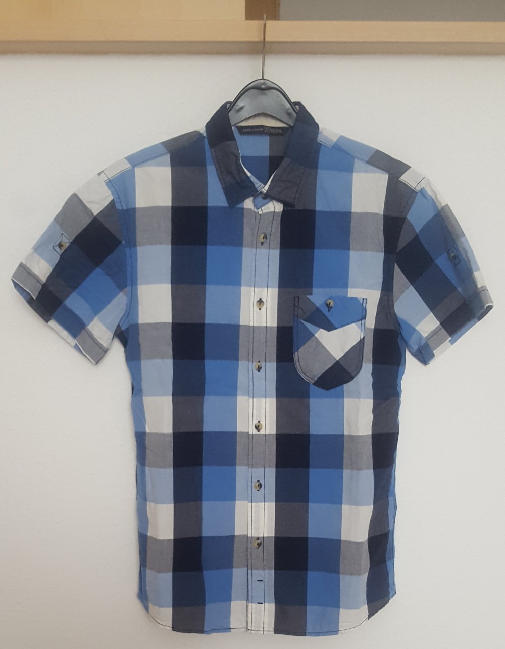 Schones Stylishes Kurzes Hemd Blau Weiss Kariert Tom Tailor Grosse M Neu Kleiderkorb De