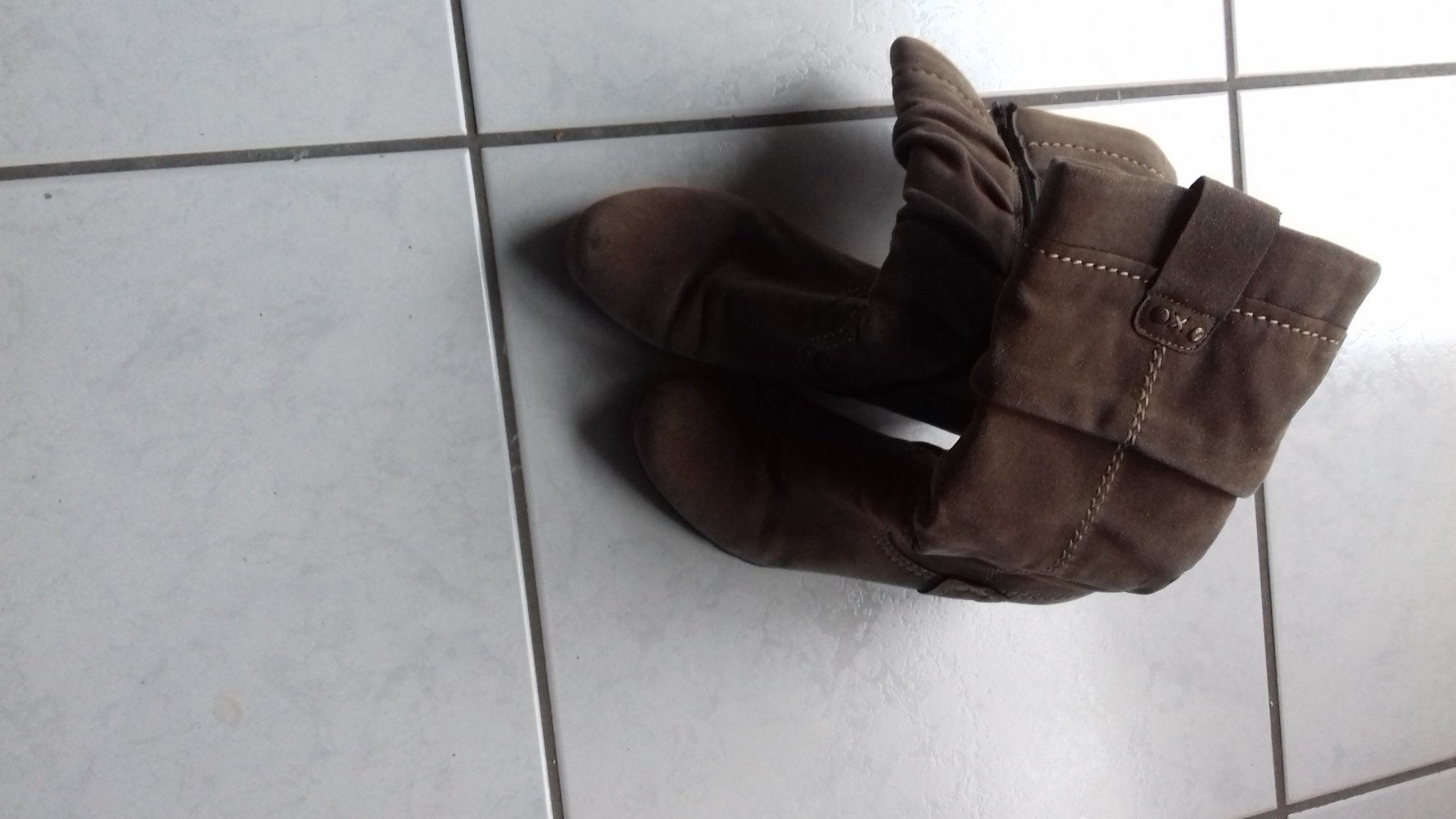 warme Stiefel von Rieker mit Gebrauchsspuren Gr. 38 € 3,--