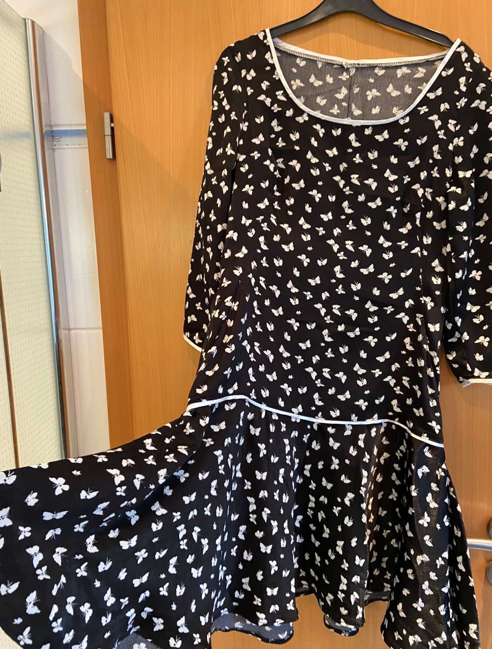 Kleid schwarz/weiß