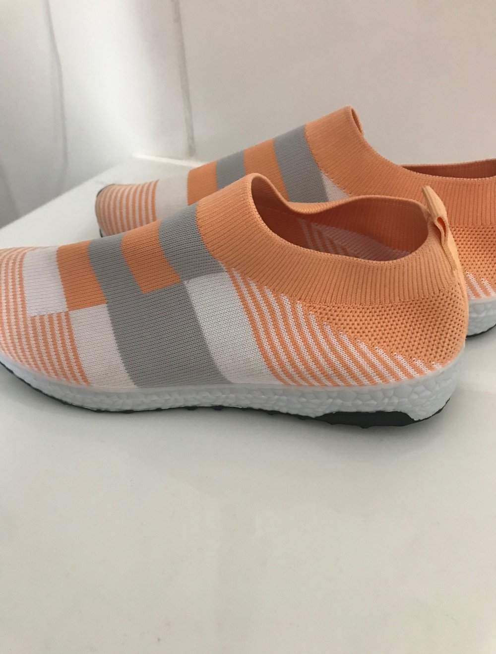 Ballerinas orange/weiss