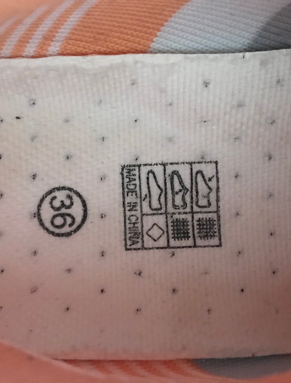 Ballerinas orange/weiss