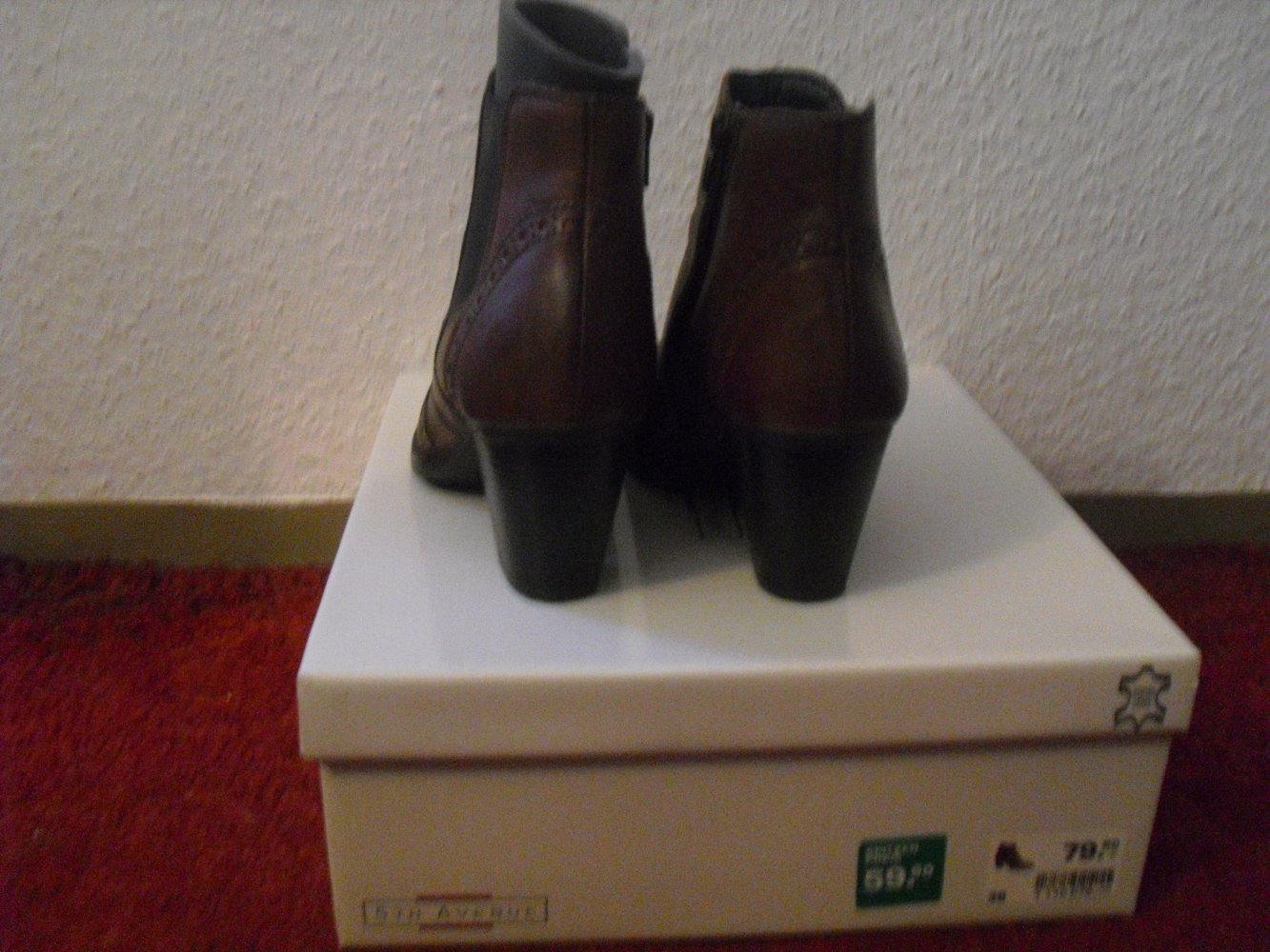 Stiefeletten 5TH Avenue Gr. 37 Leder