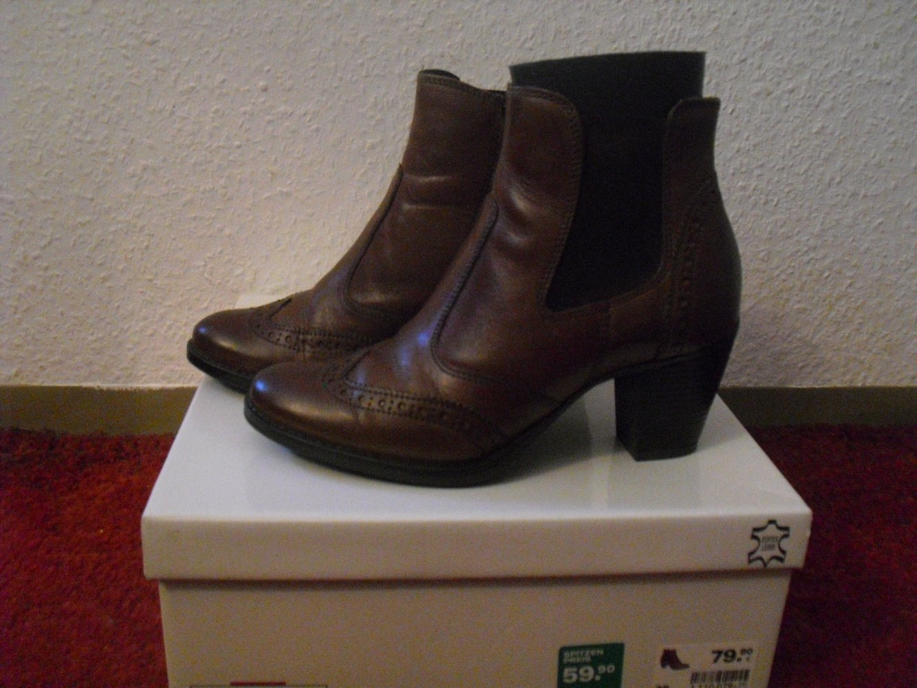 Stiefeletten 5TH Avenue Gr. 37 Leder