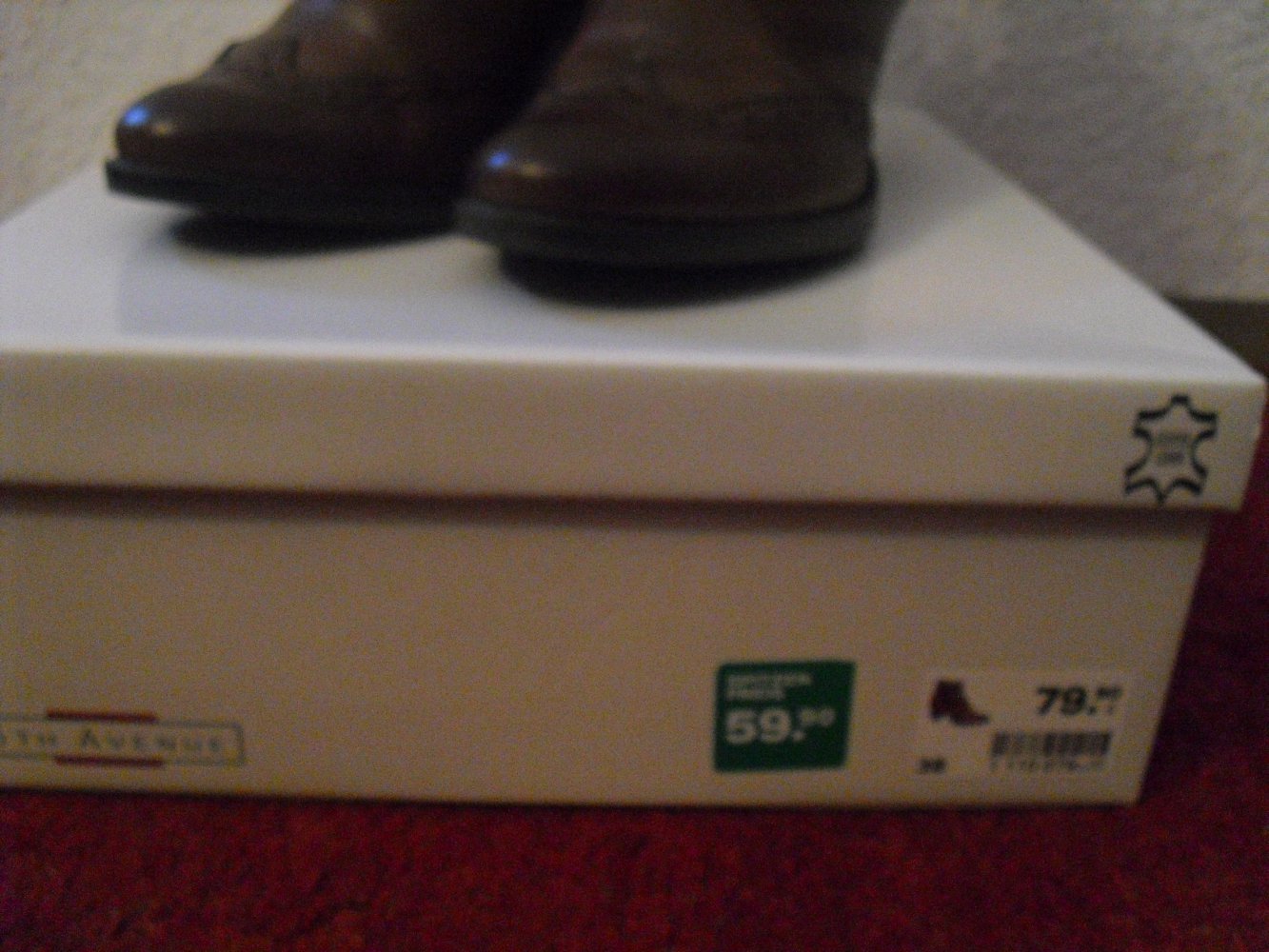 Stiefeletten 5TH Avenue Gr. 37 Leder