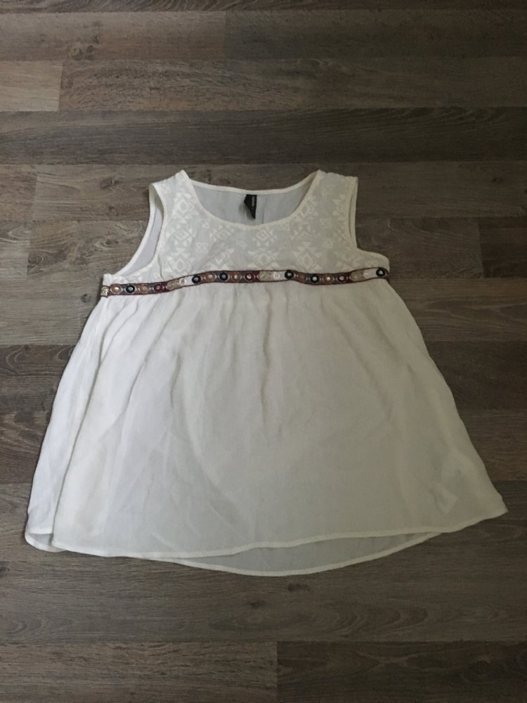 DeFacto Damen Top ärmellos weiß Gr. S