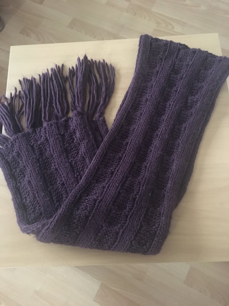 Damen Winter Strickschal braun 