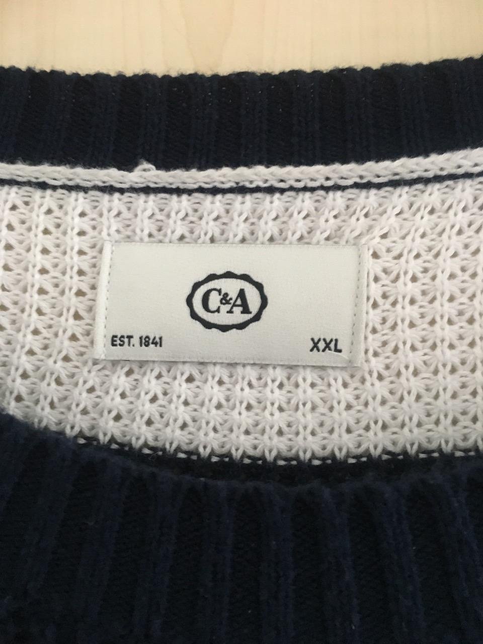 Damen Rundhalspullover gestreift Gr. XXL